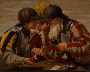 The Gamblers by Hendrick Ter Brugghen Oil Painting