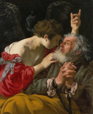 The Liberation of Peter by Hendrick Ter Brugghen Oil Painting