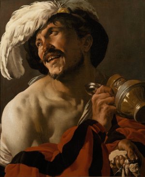 The Merry Drinker by Hendrick Ter Brugghen Oil Painting