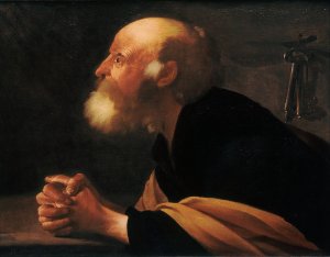 The Repentant Peter by Hendrick Ter Brugghen Oil Painting