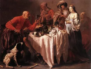 Jacob Reproaching Laban by Hendrick Terbrugghen - Oil Painting Reproduction