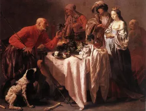 Jacob Reproaching Laban painting by Hendrick Terbrugghen