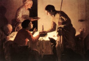 The Supper by Hendrick Terbrugghen Oil Painting