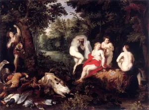 Diana Resting after the Hunt painting by Hendrick Van Balen