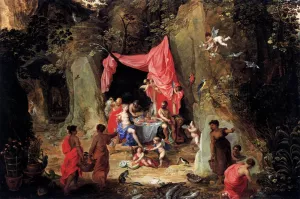 Odysseus as a Guest of the Nymph Calypso by Hendrick Van Balen Oil Painting
