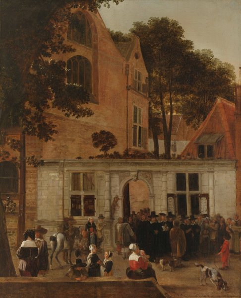 The Conferring of a Degree at the University of Leiden about 1650  by Hendrick Van Der Burgh - Hand-Painted Oil Painting Reproduction