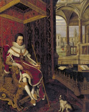 Charles I by Hendrick Van Steenwijck The Younger Oil Painting