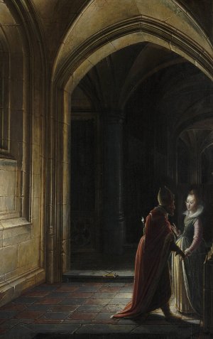 Esther and Mordecai by Hendrick Van Steenwijck The Younger Oil Painting