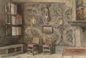 Interieur van het oude Brouwershuis te Antwerpen by Hendrik Adriaan Christiaan Dekker Oil Painting