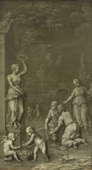 Homage to Pomona by Hendrik Carre II Oil Painting