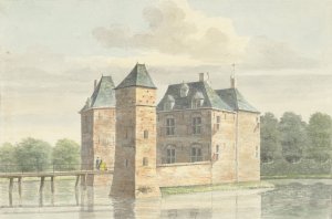 Kasteel Moersbergen bij Doorn by Hendrik De Winter Oil Painting