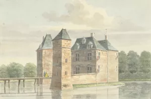 Kasteel Moersbergen bij Doorn by Hendrik De Winter Oil Painting