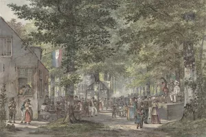 Festival in de Haarlemmer hout by Hendrik Gerrit Ten Cate Oil Painting