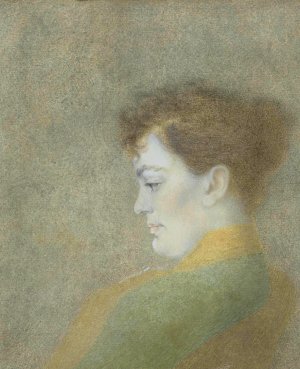 Portret van Dora Herzberg by Hendrik Godfried Icke Oil Painting