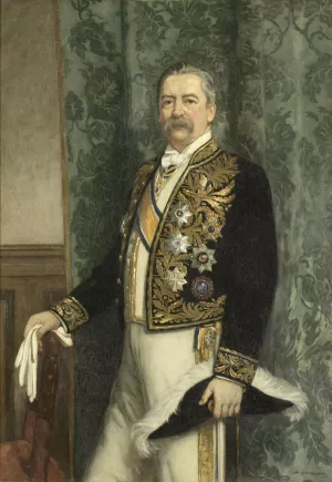 Willem Rooseboom by Hendrik Johannes Haverman Willem Rooseboom by Hendrik Johannes Haverman Oil Painting