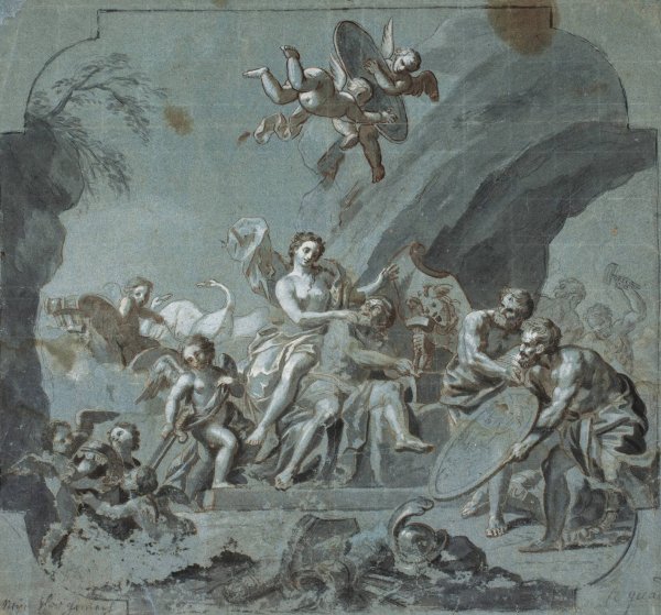 Main Product Photo of Venus og Vulcan  Painting by Hendrik Krock