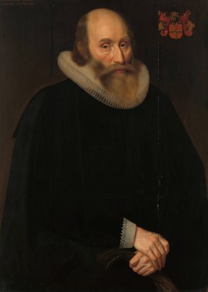 Portrait of Antonius Antonides van der Linden, Physician in Amsterdam by Hendrik Meerman Oil Painting