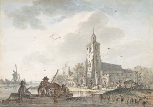 April Oil painting by Hendrik Meijer