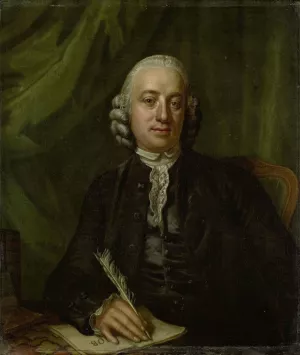 Portrait of Pieter Meijer, Publisher and Bookseller in Amsterdam Oil painting by Hendrik Pothoven