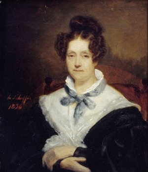 Portrait de Cornelia Scheffer-Lamme by Hendrik Scheffer Oil Painting