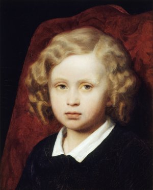 Portrait presume de Ary-Arnold Scheffer by Hendrik Scheffer Oil Painting