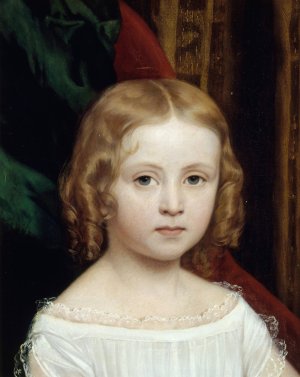 Portrait presume de Jeanne Scheffer by Hendrik Scheffer Oil Painting