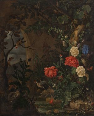 Flowers by Hendrik Schoock Oil Painting