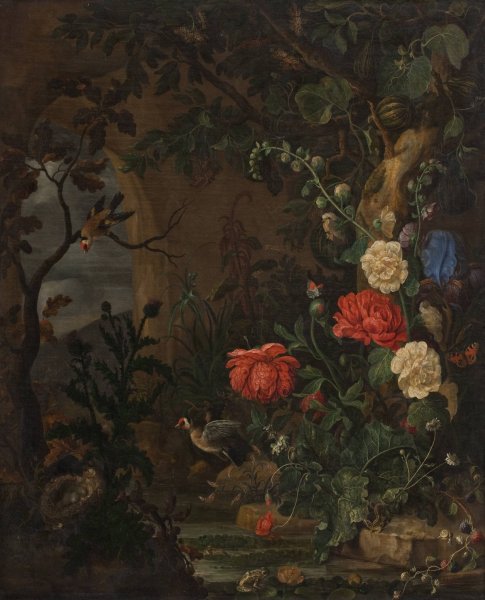 Flowers  by Hendrik Schoock - Hand-Painted Oil Painting Reproduction