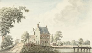Herberg de Voetangel aan de Utrechtse trekvaart by Hendrik Tavenier Oil Painting