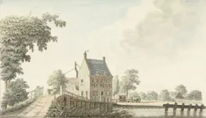 Herberg de Voetangel aan de Utrechtse trekvaart by Hendrik Tavenier Oil Painting