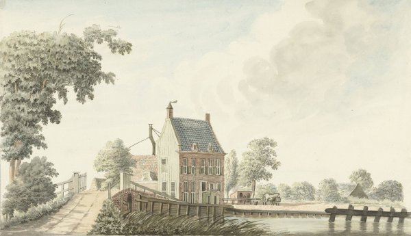 Herberg de Voetangel aan de Utrechtse trekvaart  by Hendrik Tavenier - Hand-Painted Oil Painting Reproduction