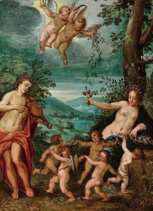 Apollo and Ceres by Hendrik Van Balen Oil Painting