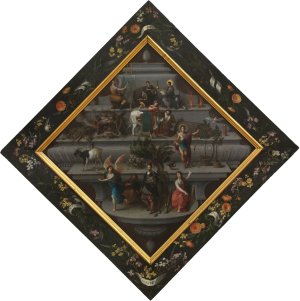 Blazon of the Chambers of Rhetoric 'De Violiere' by Hendrik Van Balen Oil Painting