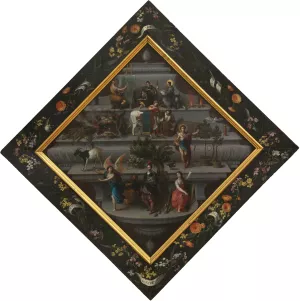 Blazon of the Chambers of Rhetoric 'De Violiere' by Hendrik Van Balen Oil Painting