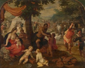 The Israelites in the Desert by Hendrik Van Balen Oil Painting