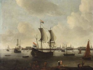 Extensive View of a City by Hendrik Van Minderhout Oil Painting