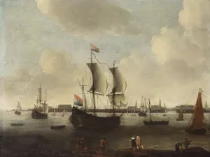 Extensive View of a City by Hendrik Van Minderhout - Oil Painting Reproduction