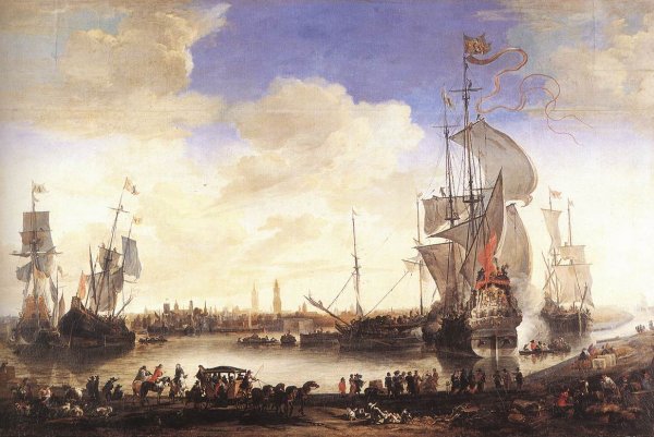 The Handelskom at Bruges by Hendrik Van Minderhout - Hand-Painted Oil Painting Reproduction