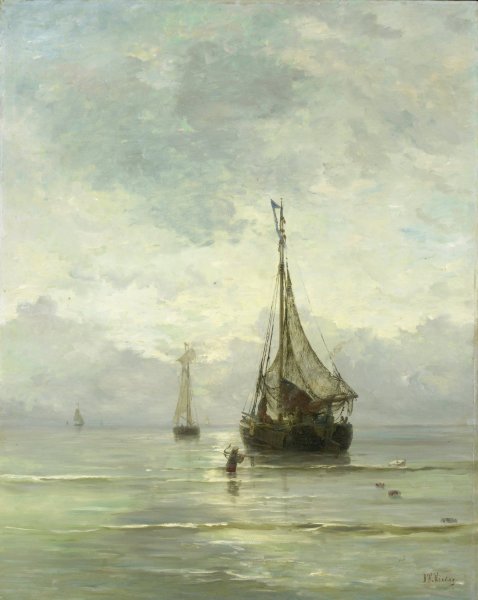 Main Product Photo of Kalme zee  Painting by Hendrik Willem Mesdag