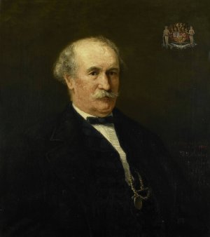 Menno David Graaf van Limburg Stirum by Hendrik Willem Mesdag Oil Painting