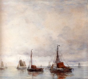 Temps Calme by Hendrik Willem Mesdag Oil Painting