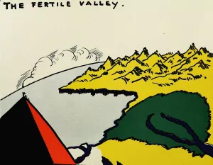The fertile valley by Hendrik Willem Van Loon Oil Painting