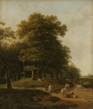 Gelder Landscape by Hendrikus Van De Sande Bakhuyzen Oil Painting