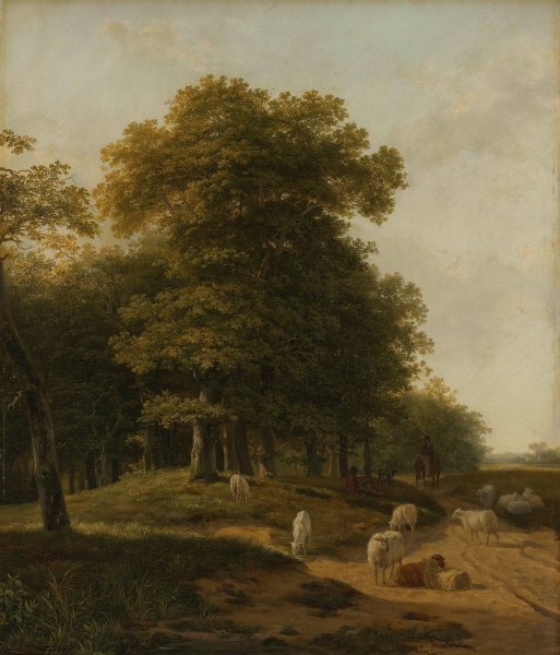 Gelder Landscape  by Hendrikus Van De Sande Bakhuyzen - Hand-Painted Oil Painting Reproduction
