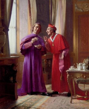Afternoon Refreshment by Henri Adolphe Laissement Oil Painting