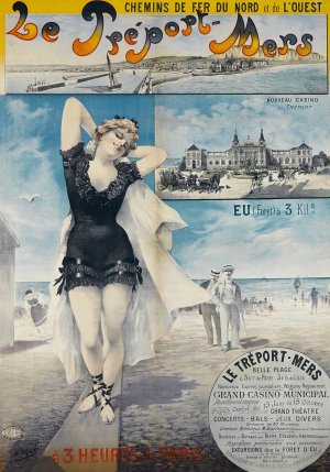 Le Treport-Mers by Henri Boulanger Gray Oil Painting