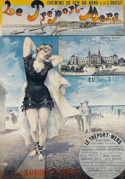 Le Treport-Mers  by Henri Boulanger Gray - Hand-Painted Oil Painting Reproduction