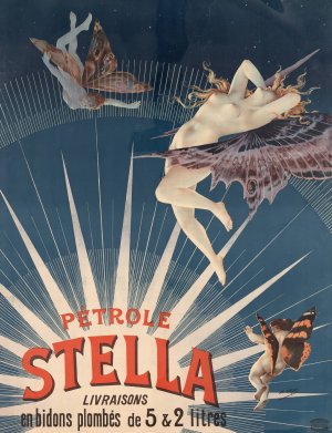 Petrole Stella by Henri Boulanger Gray Oil Painting