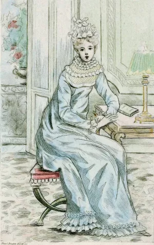 Modes feminines du XIXe siecle 1807 Oil painting by Henri Boutet