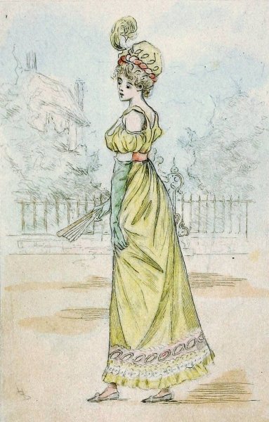 Modes feminines du XIXe siecle 1811  by Henri Boutet - Hand-Painted Oil Painting Reproduction